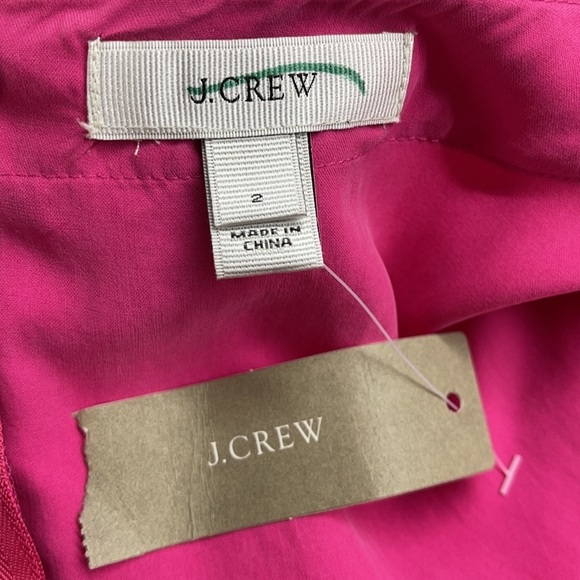 J. Crew NWT Pink 100% Silk Pocket blouse Size 2 - Picture 8 of 10